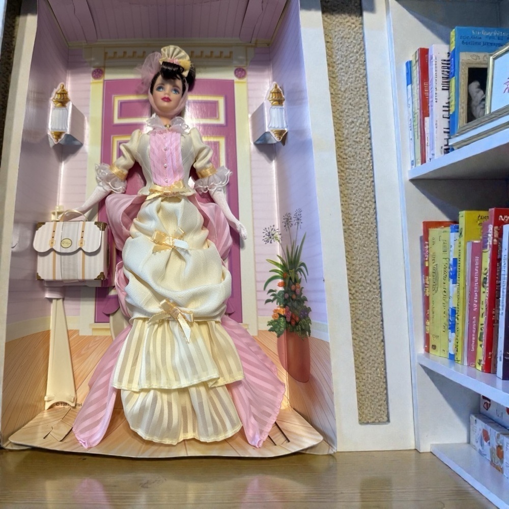 Barbie Mrs P.F.E. Albee Collectible Doll in Box with Pink Accents by Avon